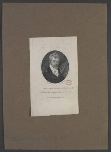 Unknown, Benjamin Thompson, Esqr.