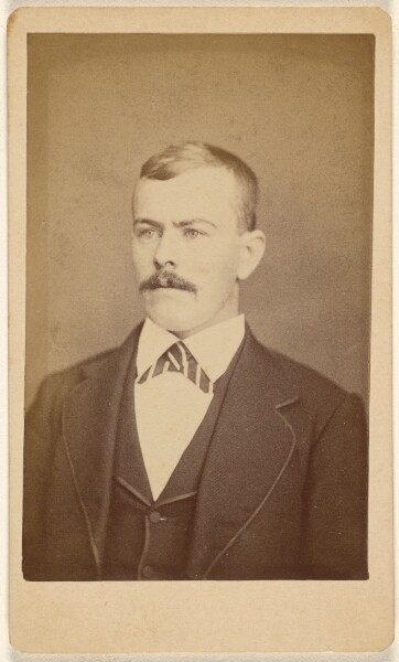 Unknown, [Unidentified man with moustache]
