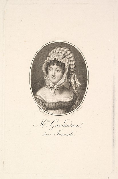 Augustin de Saint-Aubin, Portrait of Madame Gavaudan