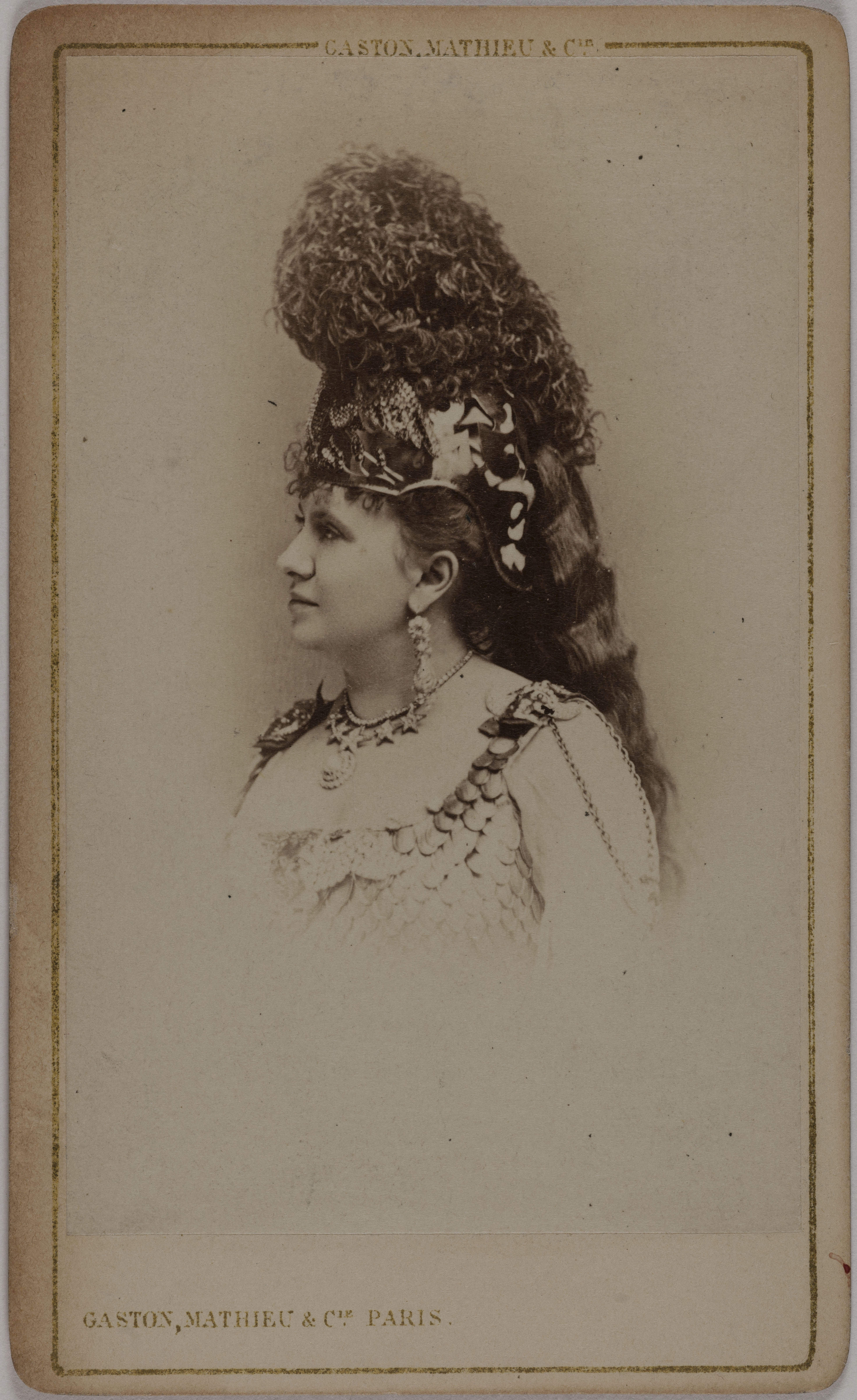 Mathieu & Cie Gaston, Portrait de Blanche d'Antigny (Maria Ernestine Antigny, dite), (1842-1874), (actrice)