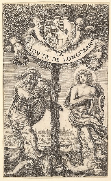 Stefano della Bella, Frontispiece for "The Fall of Longobardi" (La Caduta de' Longobardi)