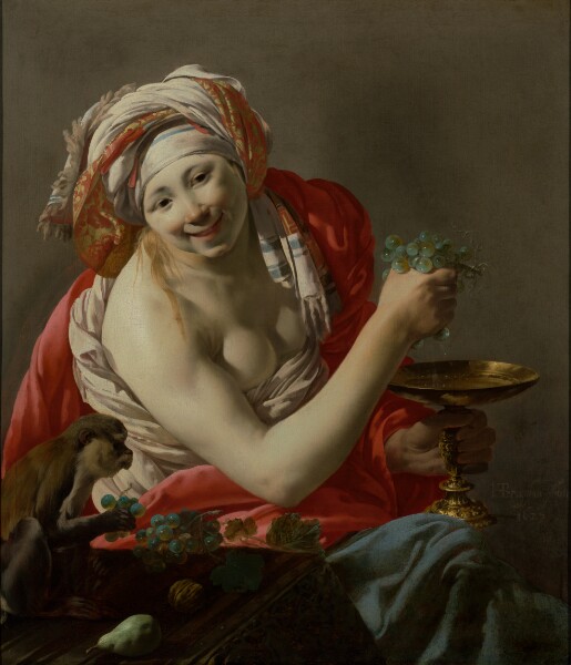 Hendrick ter Brugghen, Bacchante with an Ape