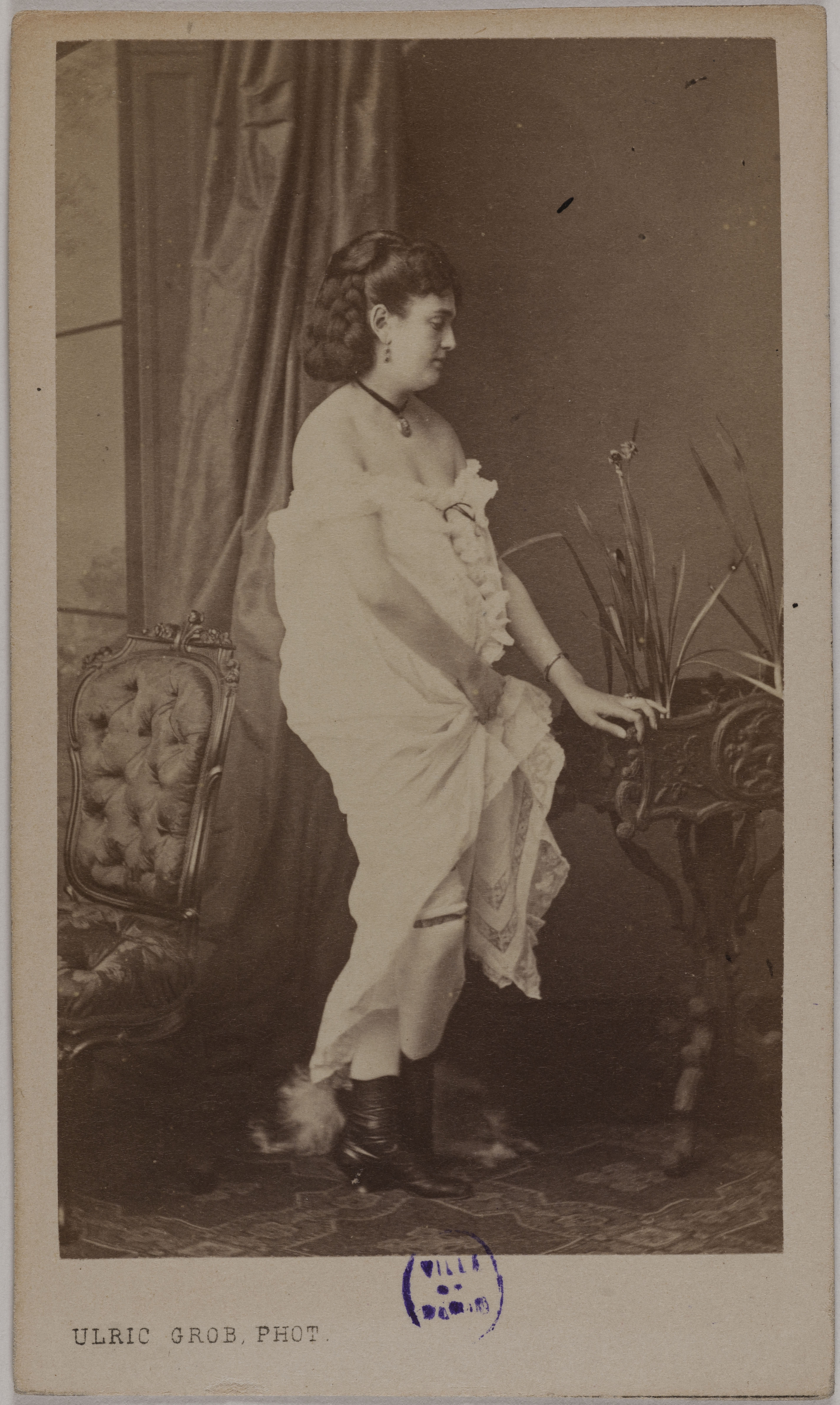 Ulric Grob, Portrait de Marie Artus (actrice aux Folies-Bergère, à l'Athénée et Théâtre des Variétés)