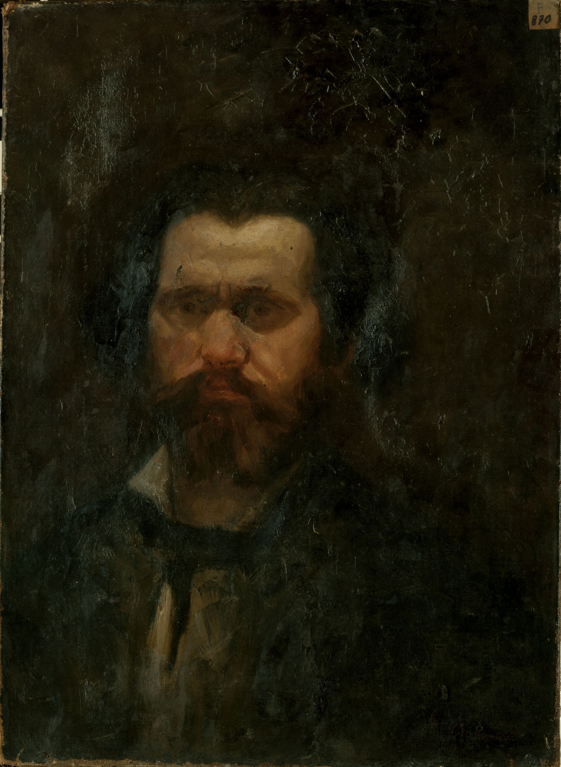 Anonyme, Portrait d'homme, dit d'un communard.