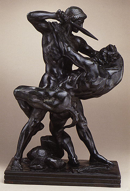 Antoine-Louis Barye, Theseus Slaying the Minotaur (second version)
