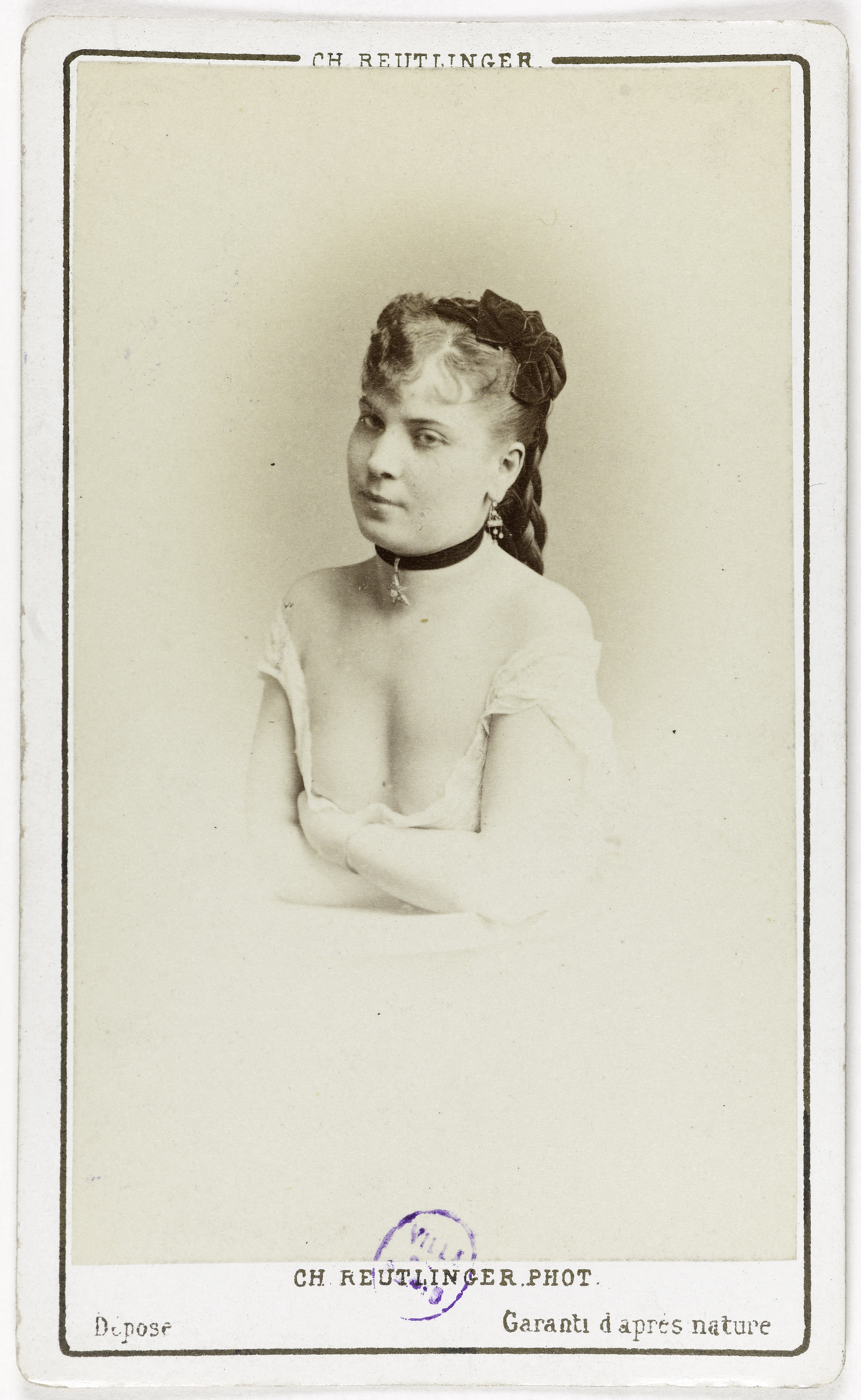 Charles Reutlinger, Portrait de Berthe Martiny, actrice entre 1868 et 1875.