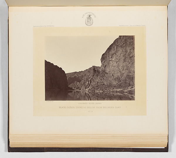Timothy H. O'Sullivan, Black Cañon, Looking Below From Big Horn Camp