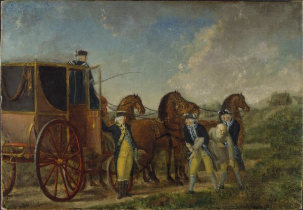 Pehr Hilleström d.ä., Konung Adolf Fredrik (1710-1771) vid Loka Brunn 1762