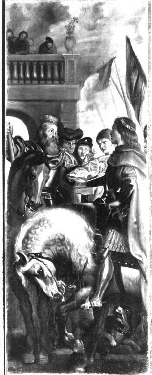 Peter Paul Rubens, Die Könige Clothar und Dagobert disputieren mit einem Herold des Kaisers Mauritius (Kopie nach)