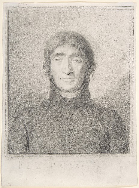 Ludwig Ferdinand Schnorr von Carolsfeld, Portrait of the Poet Friedrich Ludwig Zacharias Werner