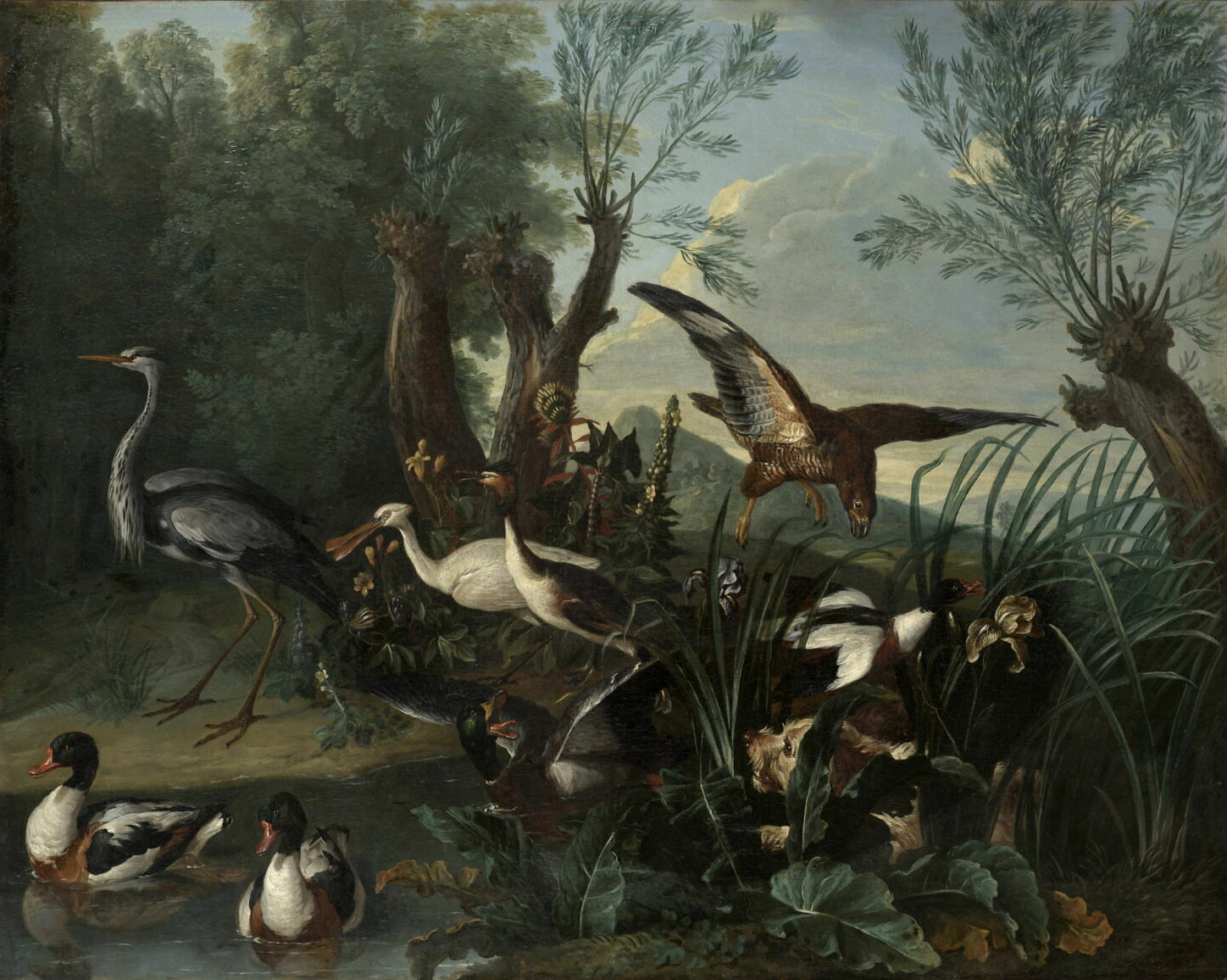 Alexandre-François Desportes, Oiseaux dans un paysage