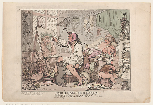 Thomas Rowlandson, The Chamber of Genius