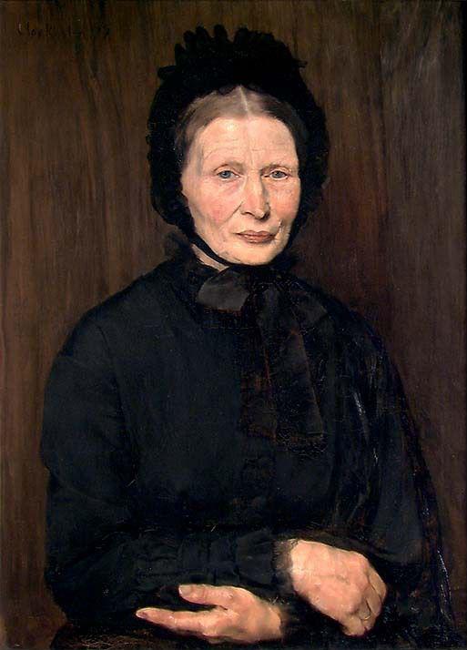 Olav Rusti, Portrait of Mrs. Fredrikke Gram, b. Stabell
