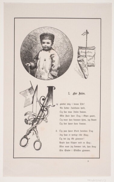 F. Hendriksen, Illustration til Johan Krohn, "Peters jul"