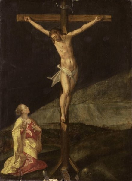 anonymous, Mary Magdalene at the foot of the cross