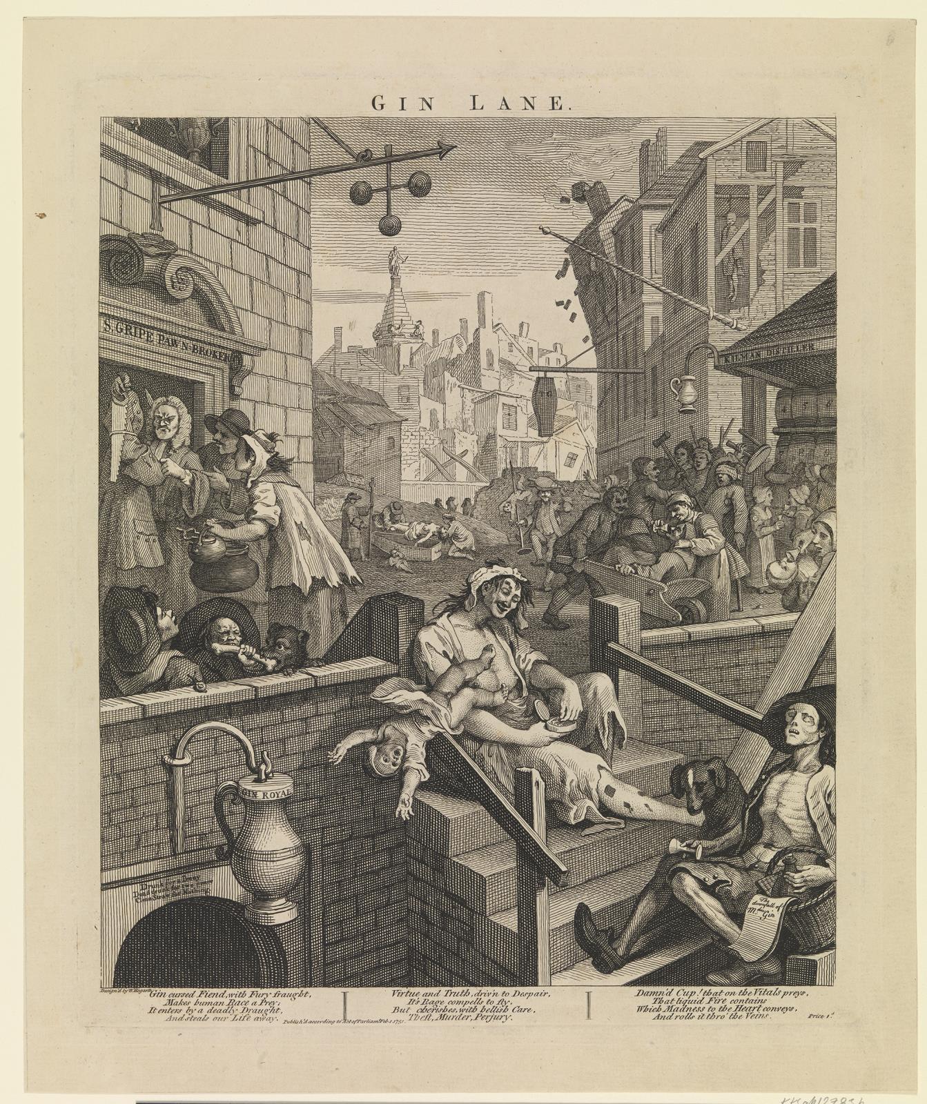 William Hogarth, Gin Lane
