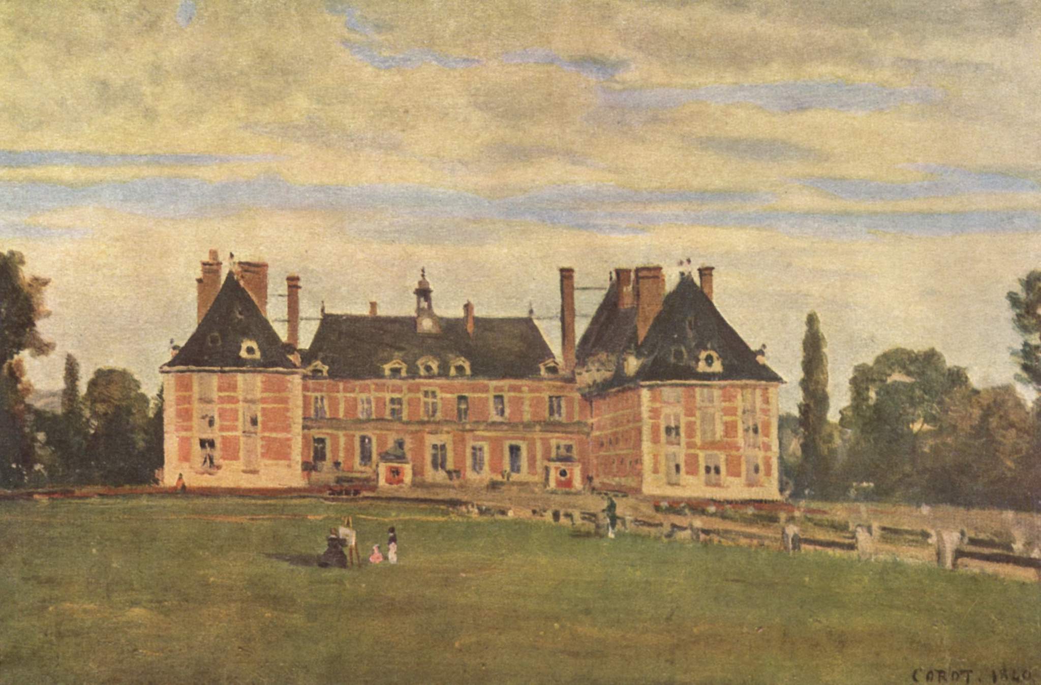 Jean-Baptiste Camille Corot, Rosny (Yvelines). Le château de la duchesse de Berry