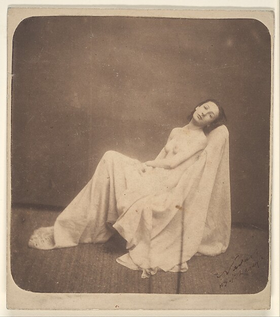 Nadar, [Seated Model, Partially Draped]