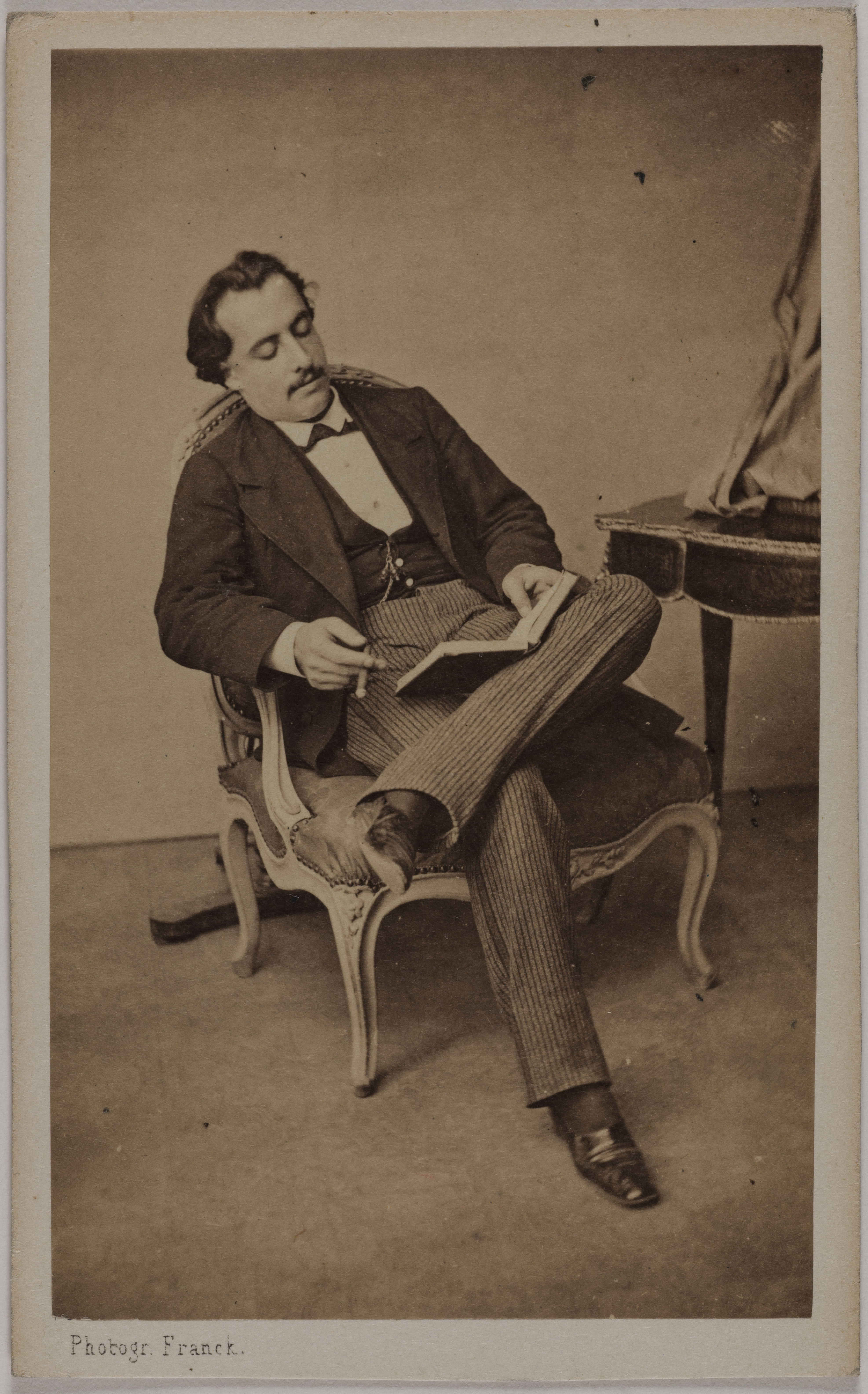 Franck, Portrait d'Aristie (Auguste J.B Marie, dit), (acteur)