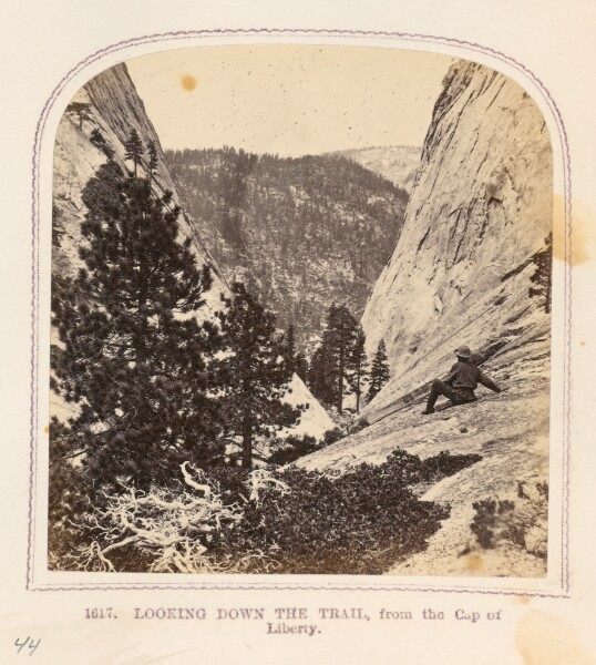 Thomas Houseworth, Looking Down the Trail, from the Cap of Liberty