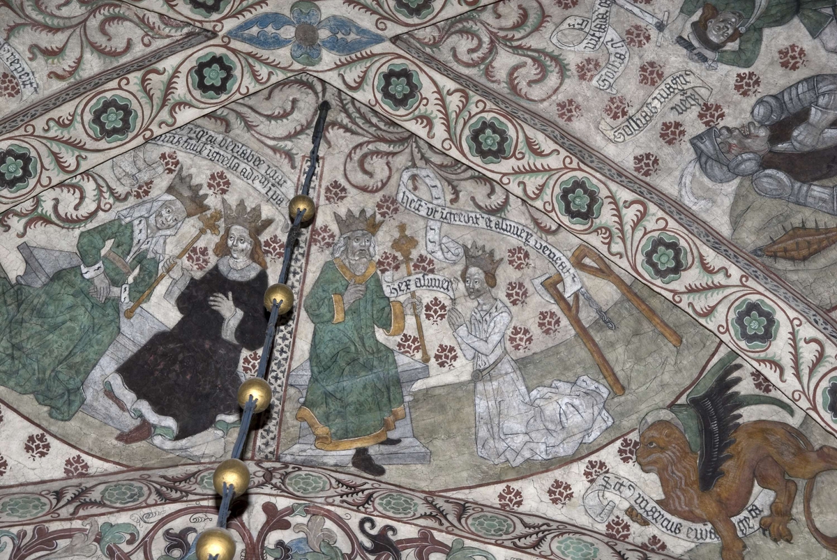 Bengt Backlund, Lime painting in Täby Church, Uppland 2009