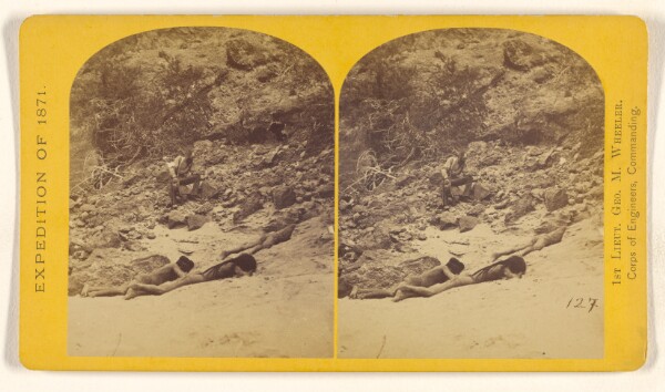 Timothy H. O'Sullivan, Mojave Indians caught napping. The first opportunity to get pictures of them, owing to a superstitious fear of the camera...