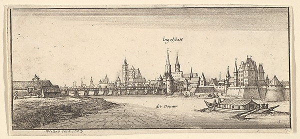 Wenceslaus Hollar, Ingolstadt, from "German Views"