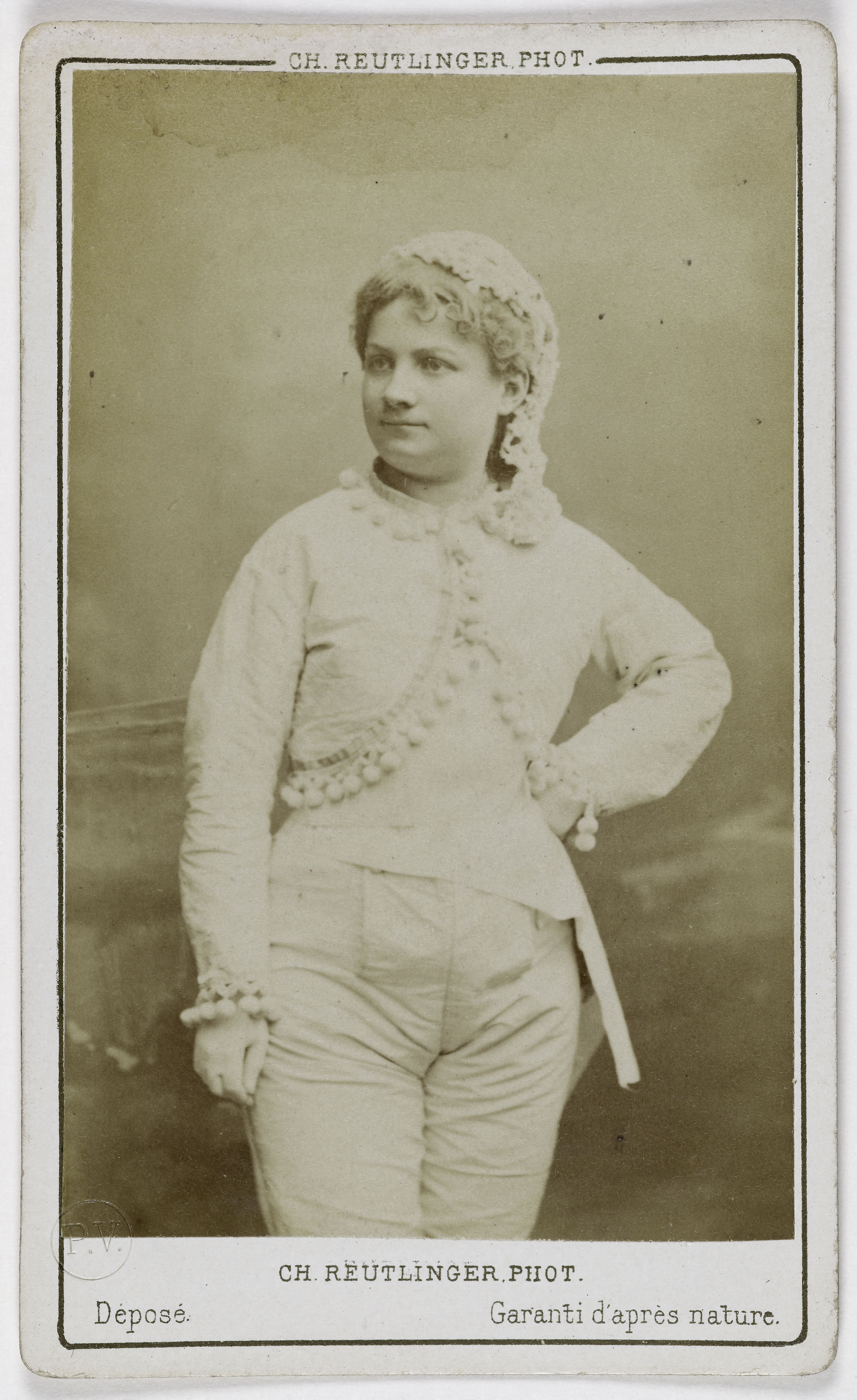 Charles Reutlinger, Portrait de Marie Dordan (actrice aux Folies dramatiques et au théâtre de la Renaissance)