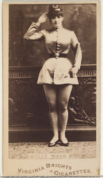 Allen & Ginter, Molly Mack, from the Actors and Actresses series (N45, Type 1) for Virginia Brights Cigarettes