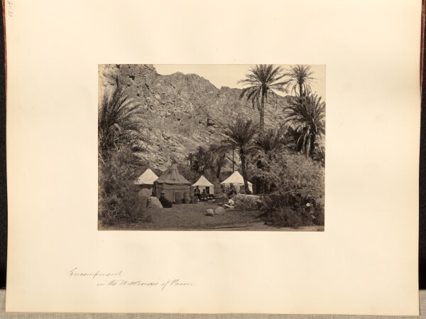 Francis Frith, Encampment in the Wilderness of Paran