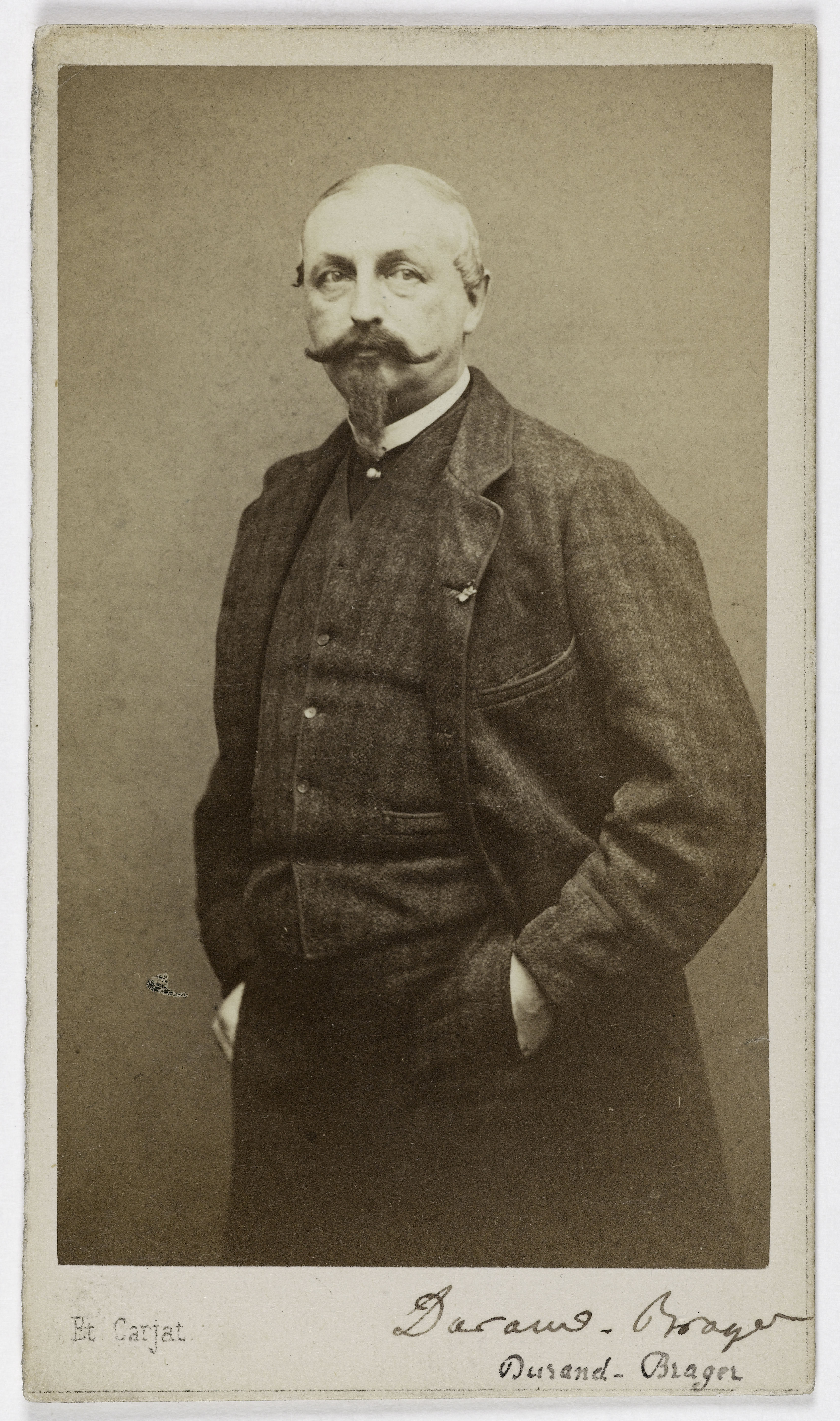 Carjat & Cie, Portrait de Jean Henri Durand-Brager (1814-1879), (peintre, dessinateur pour L'Illustration, reporter)