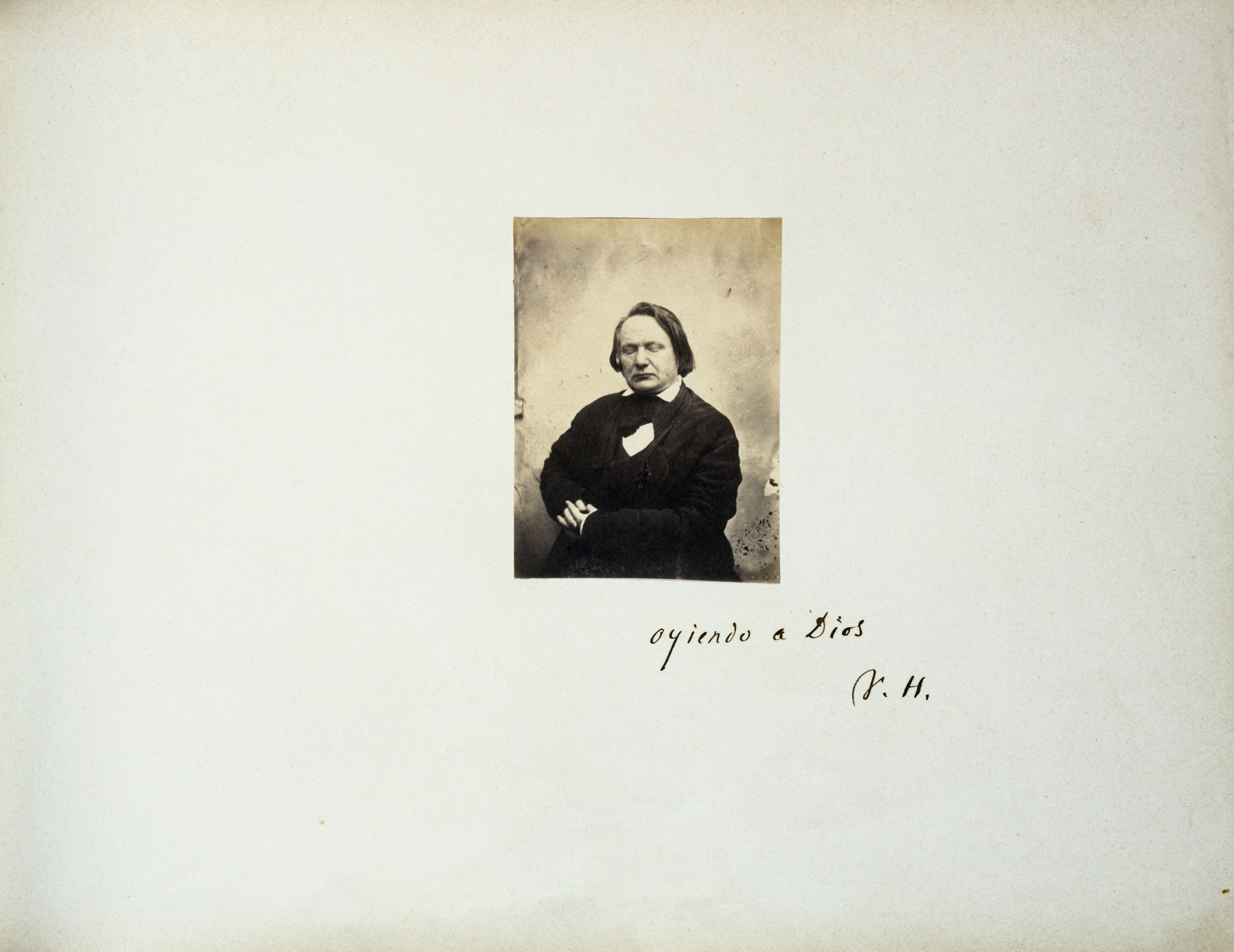 Auguste Vacquerie, Victor Hugo "oyiendo a Dios"