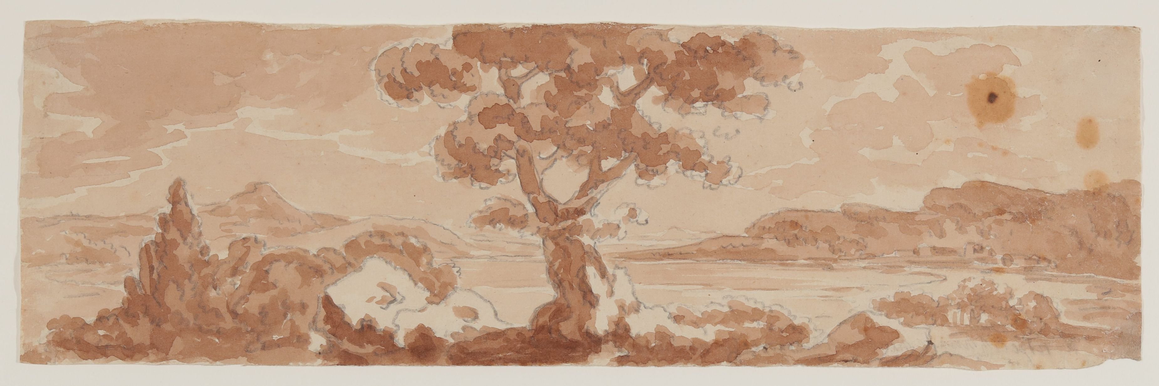 Johann Wolfgang von Goethe, Süditalienische Landschaft mit einem Solitärbaum