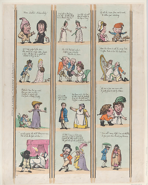 Thomas Rowlandson, Grotesque Borders for Rooms & Halls, Plate 16