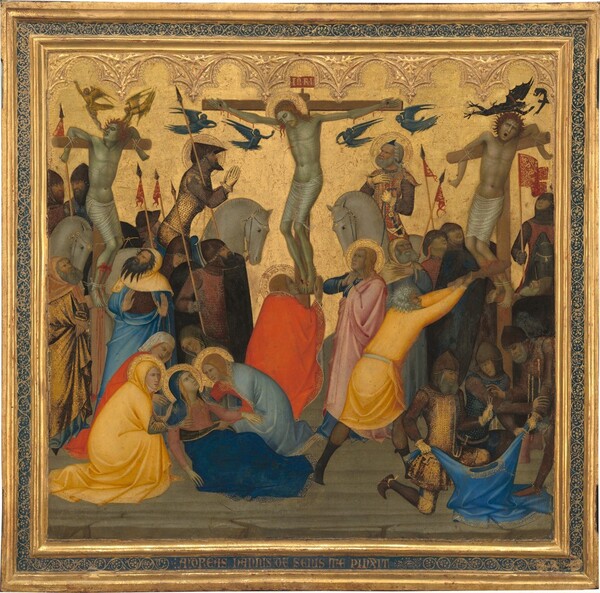 Andrea Vanni, Scenes from the Passion of Christ: The Crucifixion [middle panel]