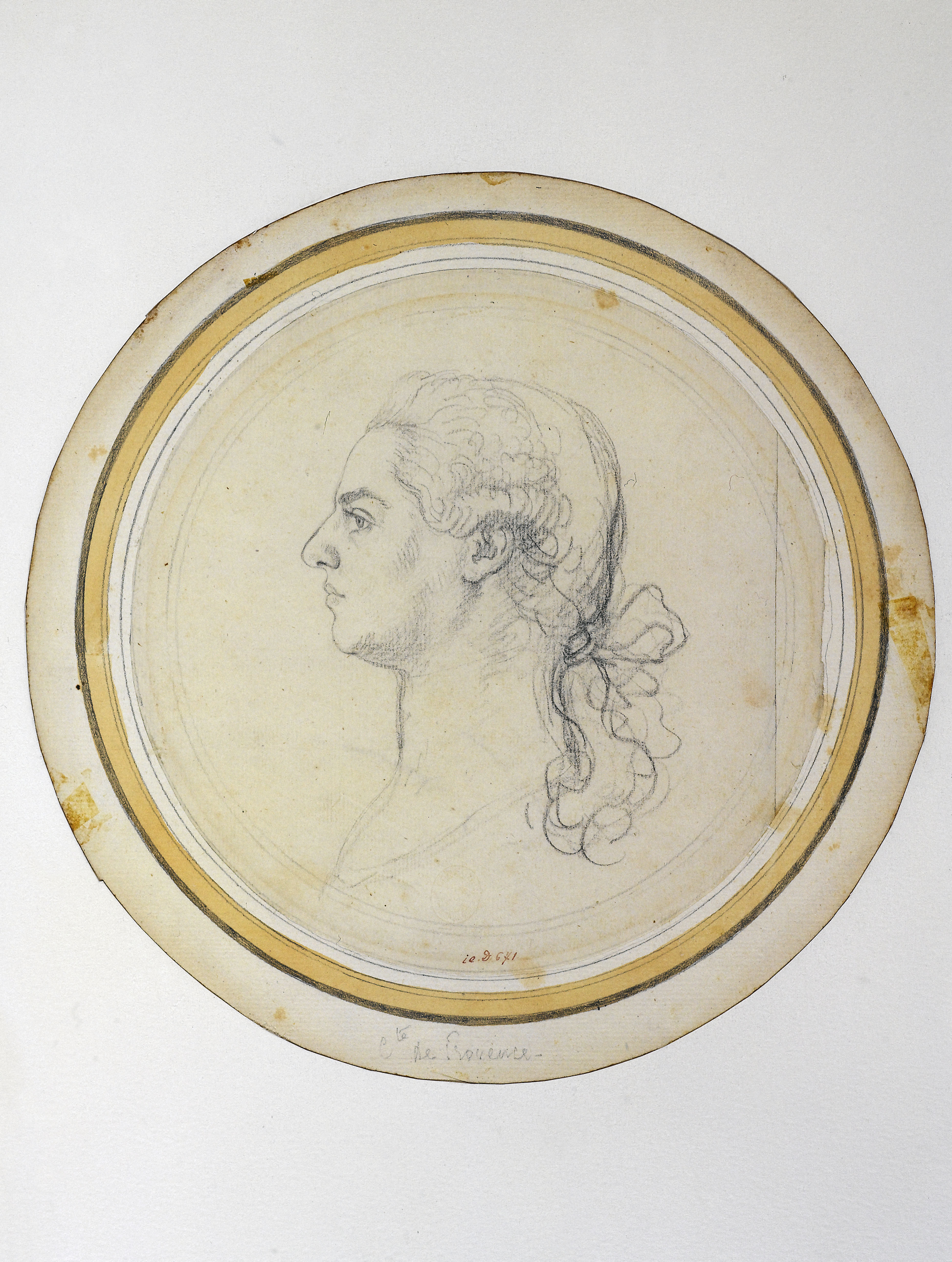 Pierre Simon Benjamin Duvivier, Portrait de Louis Stanislas-Xavier, comte de Provence, profil à gauche