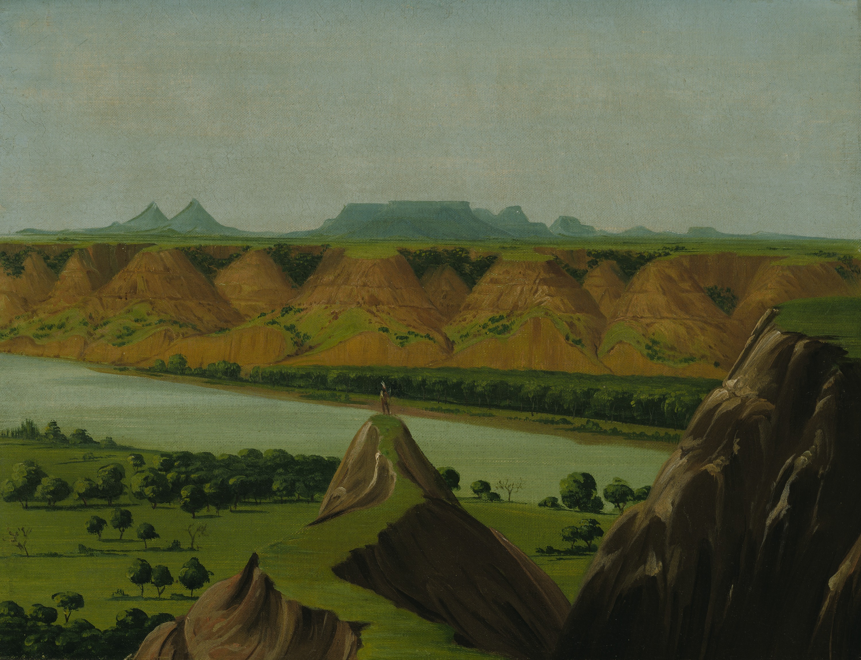George Catlin, Big Bend on the Upper Missouri, 1900 Miles above St. Louis