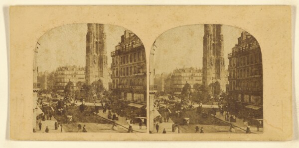 London Stereoscopic and Photographic Company, [Unidentified city view in France]