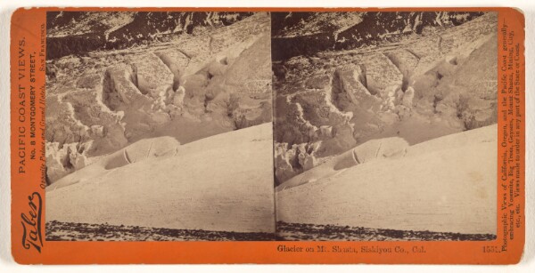 Carleton Watkins, Glacier on Mt. Shasta, Siskiyou Co. Cal.