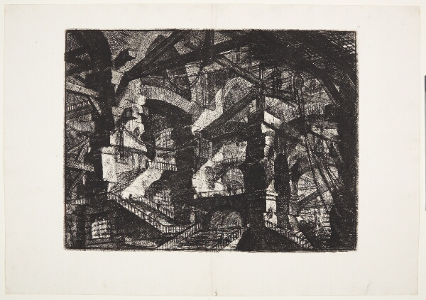 Giovanni Battista Piranesi, Hal med trapper, bueslag og tovværk
