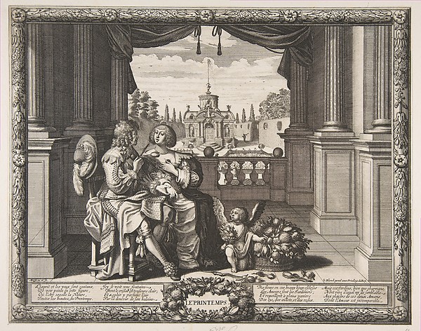 Abraham Bosse, Spring, from "The Four Seasons" (Les Quatre Saisons)