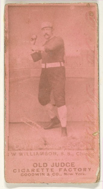 Goodwin & Company, W Williamson, Shortstop, Chicago, from the Old Judge series (N172) for Old Judge Cigarettes