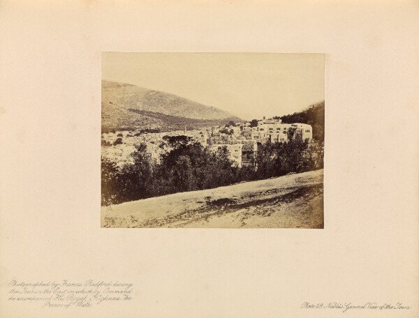 Francis Bedford, Nablûs - General View of the Town