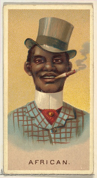 Allen & Ginter, Caricature of an African man, from World's Smokers series (N33) for Allen & Ginter Cigarettes