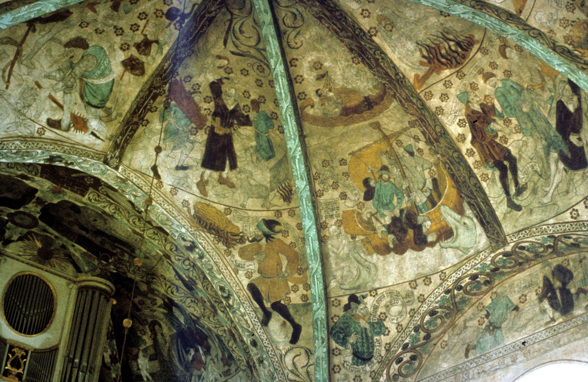 Ola Ehn, Målning av Albertus Pictor, Härkeberga kyrka, Uppland 1958