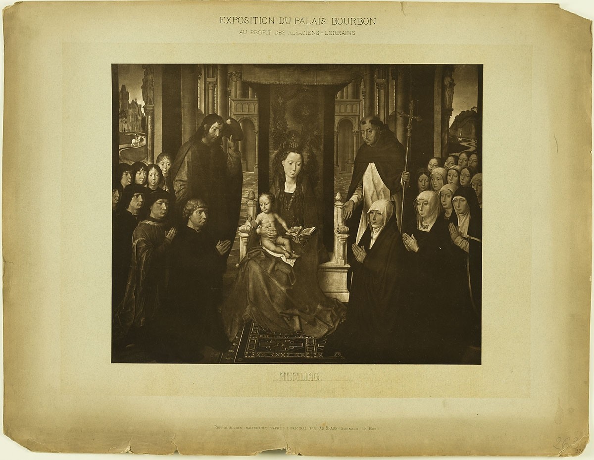 Adolphe Braun, Exposition du Palais Bourbon au Profit des Alsaciens-Lorrains - Memling