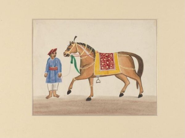 Unknown, A horse and groom