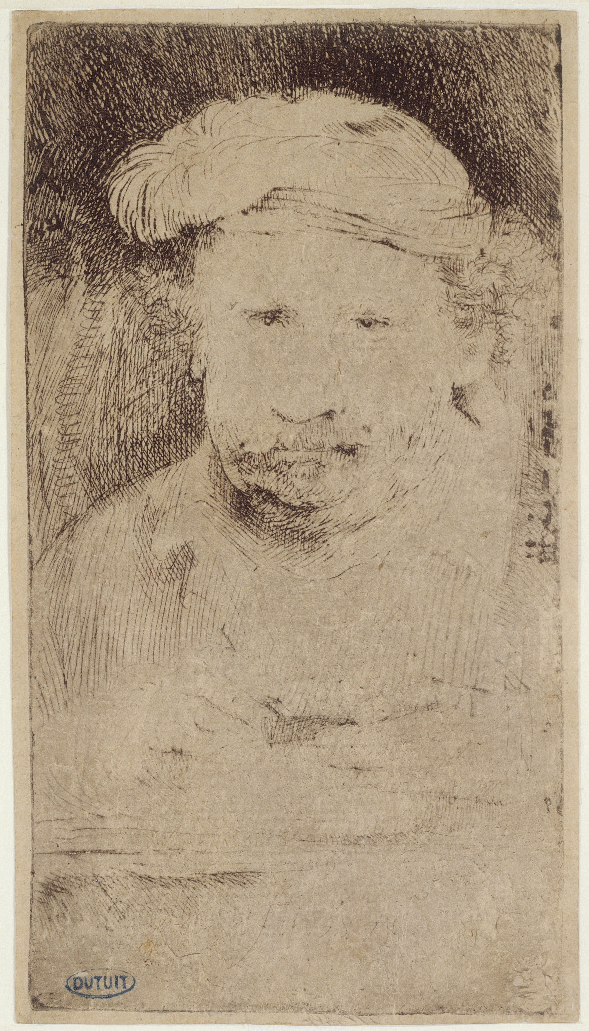 Rembrandt, Rembrandt gravant (Hollstein S 379)