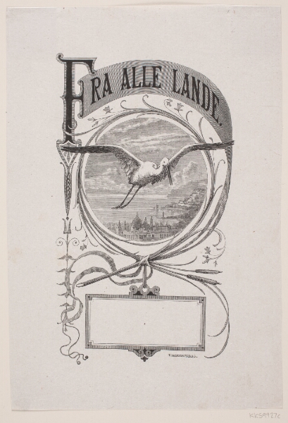 F. Hendriksen, Omslag (?) til tidsskriftet "Fra alle Lande"
