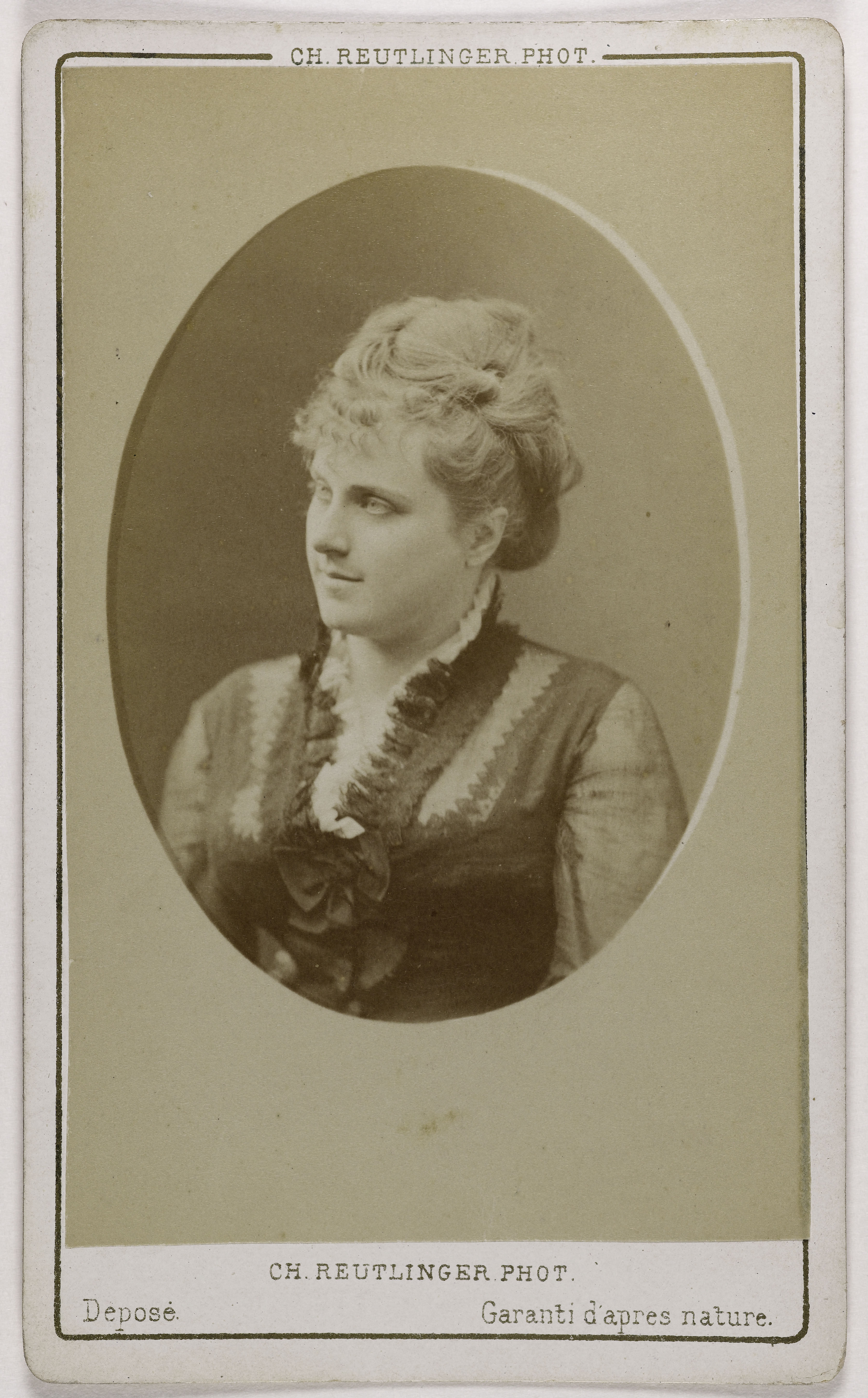 Charles Reutlinger, Portrait de Blum (actrice)